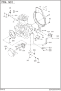 Part Location Diagram of 231-52701-12 Subaru Cylinder Baffle 2 Un