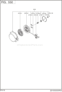 Page J Diagram and Parts List for DY410D12260  Subaru Engine