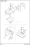 Page J Diagram and Parts List for DY410DD0070  Subaru Engine