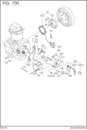 Electric Device Diagram and Parts List for DY410D8167S  Subaru Engine