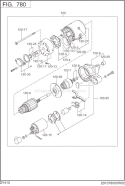 Page P Diagram and Parts List for DY410D8167S  Subaru Engine