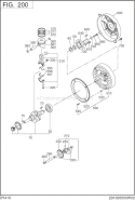Part Location Diagram of 233-25002-03 Subaru Crip