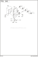 Part Location Diagram of 020-00800-80 Subaru Washer