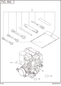 Accessories Label Diagram and Parts List for DY420BB0000  Subaru Engine