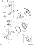 Part Location Diagram of 262-23402-03 Subaru Piston