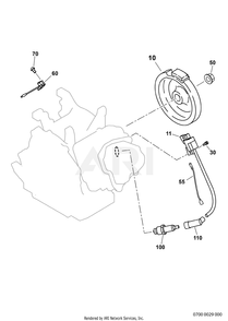 700 Ignition Diagram and Parts List for EX170DM2750  Subaru Engine