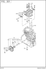 Intake,exhaust Diagram and Parts List for DY272DD7060 DY272 Subaru Engine