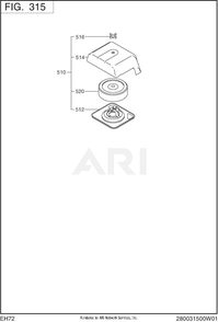 Part Location Diagram of 280-32630-A3 Subaru Air Cleaner Cover