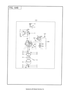 640 Fuel And Lubricant Diagram and Parts List for 170DT1012  Subaru Engine