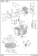 Crank Case Diagram and Parts List for EA190V50030  Subaru Engine