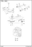 Intake,Exhaust Diagram and Parts List for EA190V50030  Subaru Engine