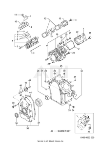 Part Location Diagram of 20K-13102-11 Subaru Cylinder Head #2