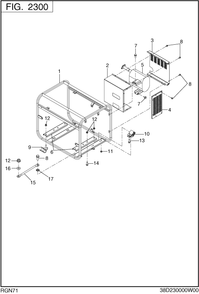 Pipe Frame Diagram and Parts List for RGN71026500 RGN7100E Subaru Generator