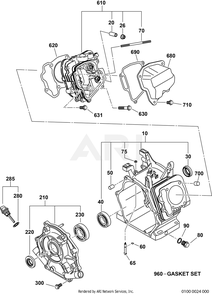Part Location Diagram of 279-10106-21 Subaru Crankcase cp