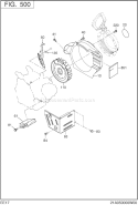 Cooling Starting Diagram and Parts List for EE170DST011  Subaru Engine