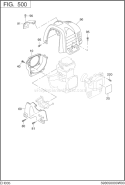 Cooling,Starting Diagram and Parts List for EH035AX0203  Subaru Engine