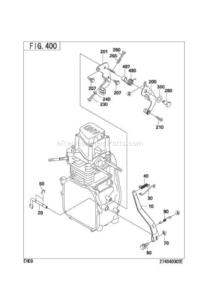 Governor,Operatio Diagram and Parts List for EH090D45040  Subaru Engine