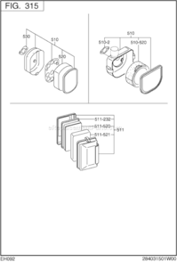 Page D Diagram and Parts List for EH092D42000  Subaru Engine