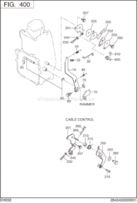 Governor,Operation Diagram and Parts List for EH092D42000  Subaru Engine