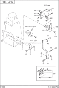 Part Location Diagram of 284-46003-03 Subaru Control Bracket