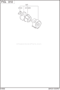 Part Location Diagram of 252-32613-07 Subaru Element Set