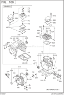 Part Location Diagram of 20F-16010-01 Subaru Stem Seal