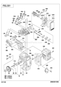 Part Location Diagram of 252-31601-11 Subaru Camshaft Cp