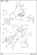 Part Location Diagram of 269-16001-03 Subaru Gasket (Bearing Cov)