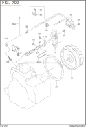 Electric Device Diagram and Parts List for EH122D46420  Subaru Engine