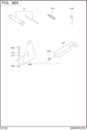 Accessories Label Diagram and Parts List for EH122D46420  Subaru Engine