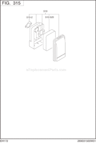 Page D Diagram and Parts List for EH172B60100  Subaru Engine