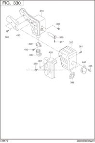Page E Diagram and Parts List for EH172B75050  Subaru Engine