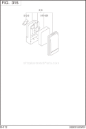 Part Location Diagram of 269-32601-00 Subaru Air Cleaner Ay