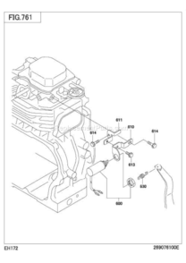 Solenoid Diagram and Parts List for EH172D21510  Subaru Engine