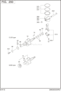 Part Location Diagram of 269-23401-H3 Subaru Piston