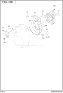 Part Location Diagram of 269-91801-03 Subaru Label(Engine Name)