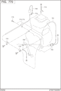 Page N Diagram and Parts List for EH252BS1020  Subaru Engine
