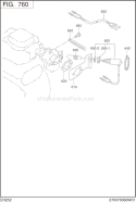 Part Location Diagram of 254-76513-01 Subaru Bracket 2 (Solenoid)