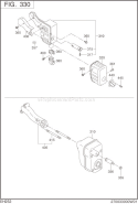 Part Location Diagram of 254-34201-11 Subaru Muffler Cover