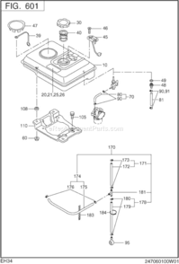 Part Location Diagram of 085-10604-60 Subaru Rubber Pipe
