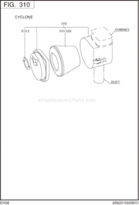 Page D Diagram and Parts List for EH360DS2330  Subaru Engine