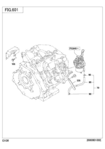 Fuel,Lubricant G. Diagram and Parts List for EH360DS6630  Subaru Engine