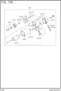 Part Location Diagram of 224-70551-08 Subaru Pinion Assembly