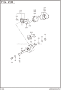 Part Location Diagram of 267-23501-07 Subaru Piston Ring Set