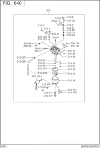 Page K Diagram and Parts List for EH410YS2430  Subaru Engine