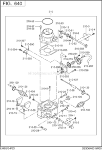 Page I Diagram and Parts List for EH650DA5230  Subaru Engine
