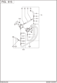 Part Location Diagram of 263-62602-01 Subaru Fuel Pipe 2 Cp
