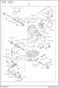 Fuel Lubricant Diagram and Parts List for EH650DC255S  Subaru Engine