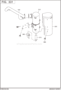 Part Location Diagram of 263-34103-A1 Subaru Exhaust Pipe Cp Rmi