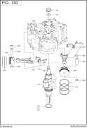Part Location Diagram of 263-22601-20 Subaru Connecting Rod Ay